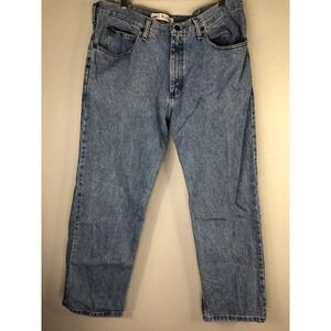 LEE Relaxed Fit Mens 38 x 29 Cotton Denim Jean Medium Light Wash